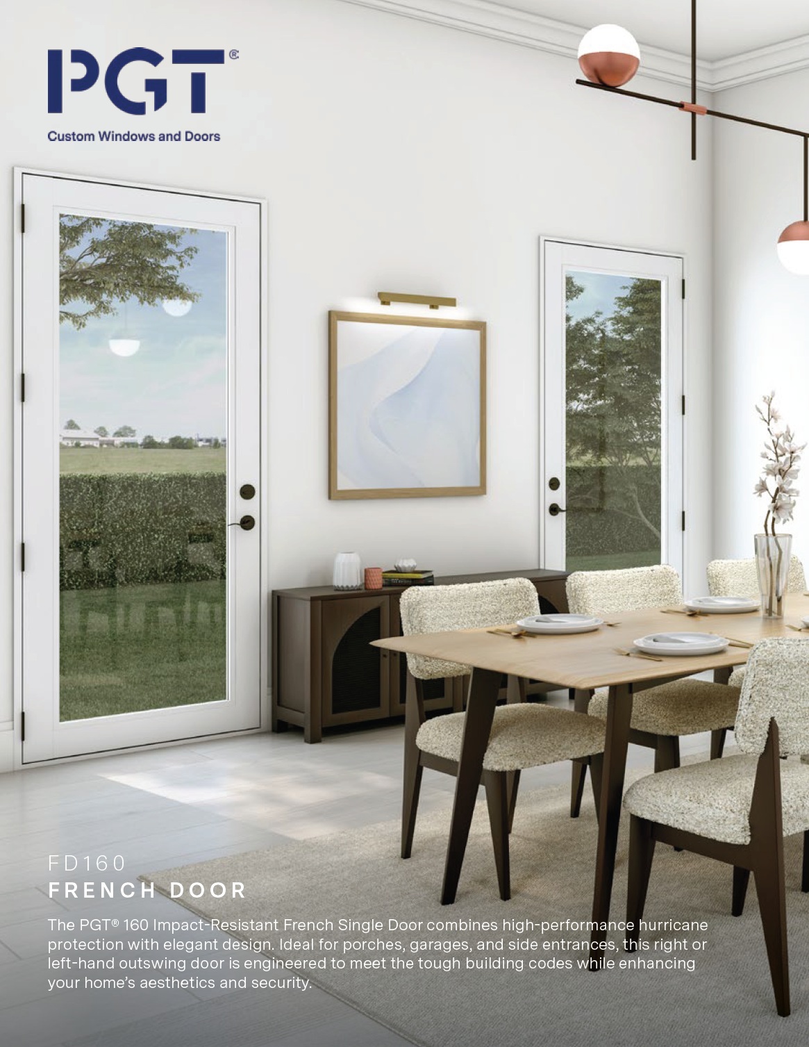 Solar Impact Window Hurricane Impact Window PGT FD 160 Aluminum Brochure 2025